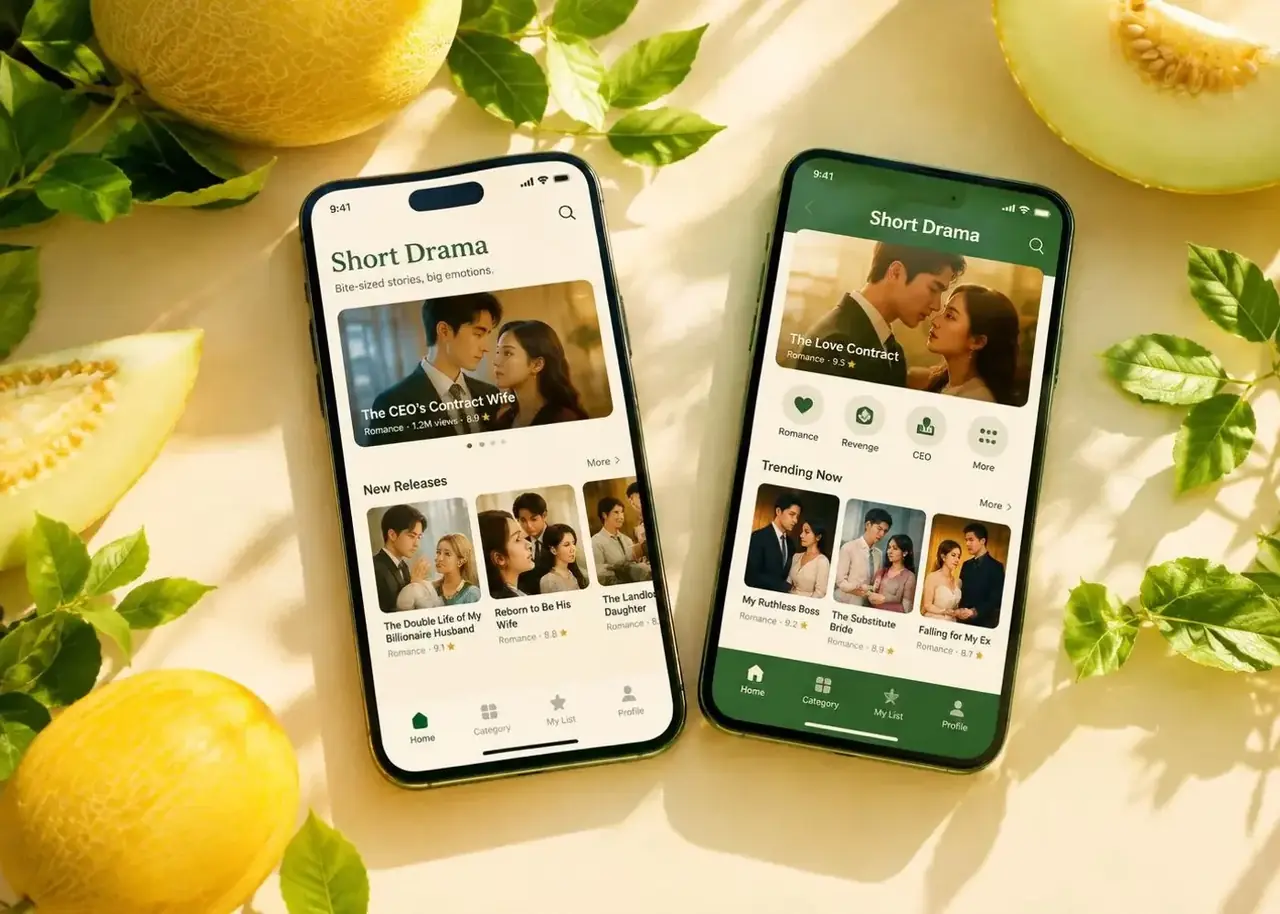 短剧电脑版APP 界面展示与下载引导图